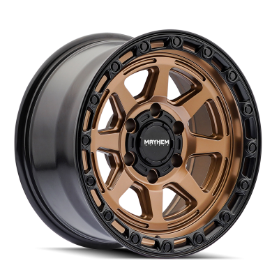 Mayhem - Mayhem 8306 RIDGELINE 17x8 6x5.5 -6mm Gloss Bronze/Black 8306-7883BZ