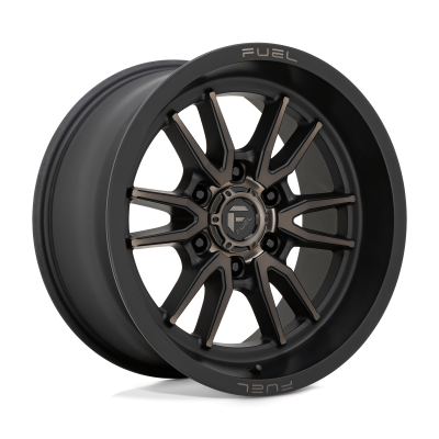 Fuel 1PC - Fuel Off Road D762 CLASH 18x9 6x120 1mm Matte Black D76218909450