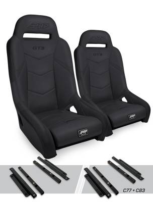 PRP - PRP A7301-PORXP-C83-201 GT3 Suspension Seats for Polaris RZR S 900/TrailXP 1000