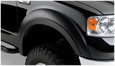 Bushwacker - Bushwacker Extend-a-Fender Front Fender Flares Black Ford F150 20051-02