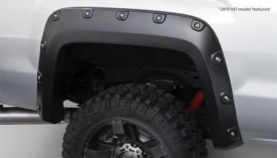 Bushwacker - Bushwacker Boss Pocket Style Rear Fender Flares-Black GMC Sierra 40118-02