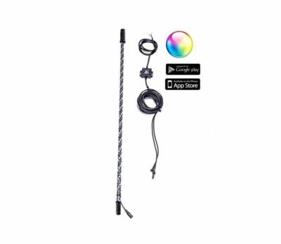 5150 Whips - 5150 Whips 187 Bluetooth LED Interior Whip w/Controller 2" Mounts-Each