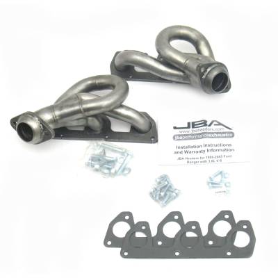 JBA Racing Headers - JBA Headers 1.5" Shorty Stainless Headers-Raw Ranger 3.0L 1647S-1