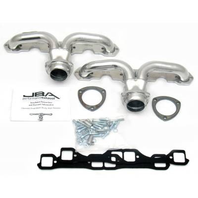 JBA Racing Headers - JBA Headers 1.625" Shorty Stainless Headers-Silver Ceramic Corvette 1815S-1JS