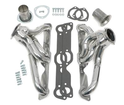 Hedman Hedders - Hedman Hedders 26164 Street Rod HTC Mild Steel Block Hugger Exhaust Header ALL