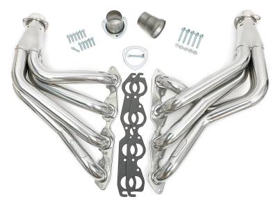 Hedman Hedders - Hedman 68096 2" Tube Dia 3" Silver Long-Tube Headers for 65-82 Corvette 396-502