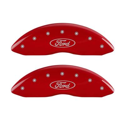 MGP Caliper Covers - 2011-2012 Ford Ranger Caliper Covers Front Red MGP 10232FFRDRD