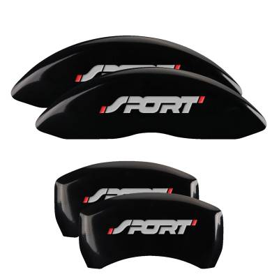 MGP Caliper Covers - MGP Front/Rear Caliper Covers Gloss Black Ford Explorer 10229SSP1BK