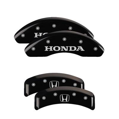 MGP Caliper Covers - MGP Front/Rear Caliper Covers Gloss Black Honda Accord 2.4L 20130SHOHBK
