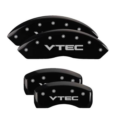 MGP Caliper Covers - MGP Front/Rear Caliper Covers Gloss Black Acura TL 39001SVTCBK