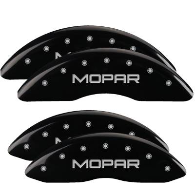 MGP Caliper Covers - MGP Front/Rear Caliper Covers Gloss Black for 2500/3500 Pickup 55002SMOPBK