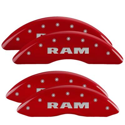 MGP Caliper Covers - MGP Front/Rear Caliper Covers Red for Ram 2500/3500 55002SRAMRD