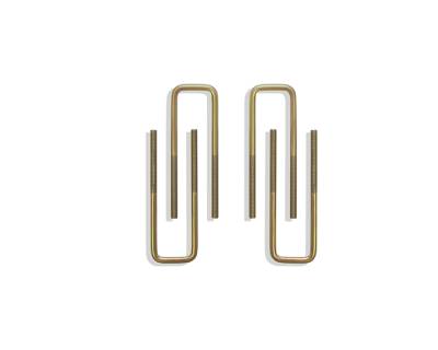 MaxTrac - MaxTrac 910102 2" Lift Blocks U-Bolts for 88-98 GMC & Chevy C1500 2WD