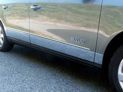 Quality Automotive Accessories - QAA TH26675 Stainless Rocker Panel Trim 8pc for 06-11 Volkswagen Passat