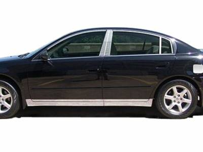 Quality Automotive Accessories - QAA TH25550 Stainless Rocker Panel Trim 8pc for 02-06 Nissan Altima