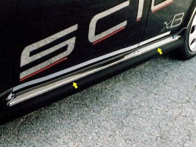 Quality Automotive Accessories - QAA TH24180 Stainless Rocker Panel Trim 4Pc for 04-06 Scion xB