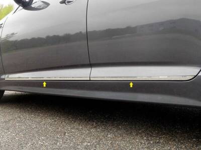 Quality Automotive Accessories - QAA TH11805 Stainless Rocker Panel Trim 4Pc for 11-15 Kia Optima