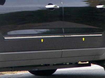 Quality Automotive Accessories - QAA TH49167 Stainless Rocker Panel Trim 4Pc for 09-17 Chevrolet Traverse