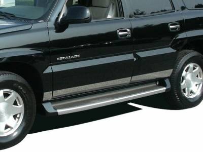 Quality Automotive Accessories - QAA TH42255 Stainless Rocker Panel Trim 6pc for 02-06 Cadillac Escalade