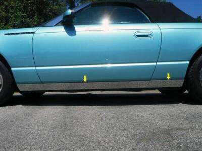 Quality Automotive Accessories - QAA TH43669 Stainless Rocker Panel Trim 4Pc for 02-06 Ford Thunderbird