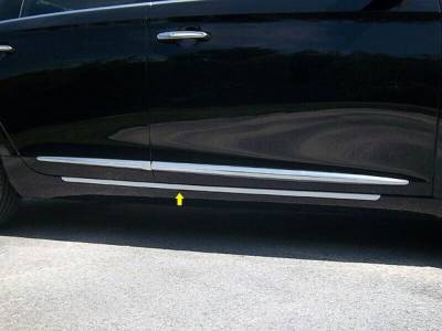 Quality Automotive Accessories - QAA TH53248 Stainless Rocker Panel Trim 2pc for 13-19 Cadillac XTS