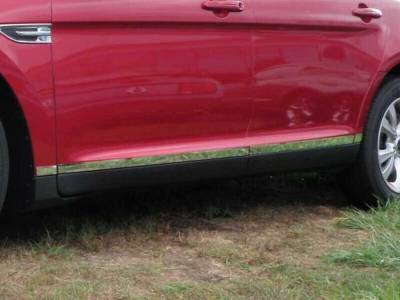 Quality Automotive Accessories - QAA TH50490 Stainless Rocker Panel Trim 8pc for 10-19 Ford Taurus