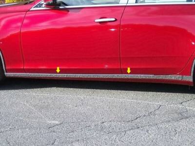 Quality Automotive Accessories - QAA TH54251 Stainless Rocker Panel Trim 4Pc for 14-19 Cadillac CTS