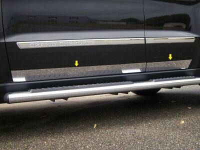 Quality Automotive Accessories - QAA TH51080 Stainless Rocker Panel Trim 4Pc for 11-20 Jeep Grand Cherokee