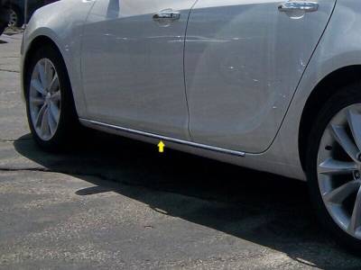 Quality Automotive Accessories - QAA TH52541 Stainless Rocker Panel Trim 2pc for 12-17 Buick Verano