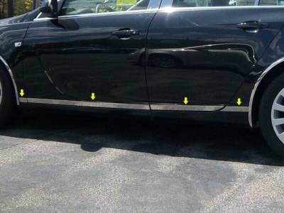Quality Automotive Accessories - QAA TH51575 Stainless Rocker Panel Trim 8pc for 11-17 Buick Regal