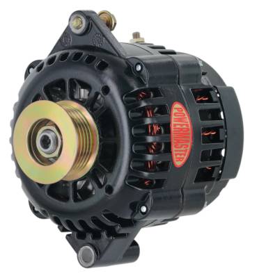 Powermaster Performance - Powermaster 58414 Black Alternator 165A 6-Groove Pulley for GM Vehicles