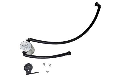 J&L Oil Separator Co - J&L Oil Separator 3.0 Passenger Side Mounted Oil Separator Silver 3088P-C