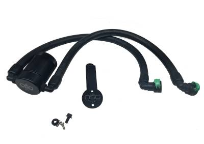 J&L Oil Separator Co - J&L Oil Separator 3.0 Driver Side Mounted Oil Separator Black 3029D-B