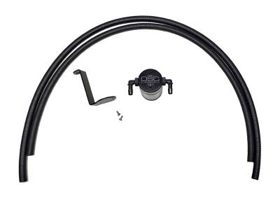 J&L Oil Separator Co - J&L Oil Separator 3.0 Passenger Side Mounted Oil Separator Black 3109P-B
