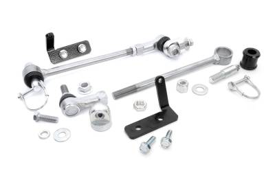 Rough Country Suspension Systems - Rough Country 1105 3" Lift Front Disconnect Sway Bar Links for 84-01 Cherokee XJ