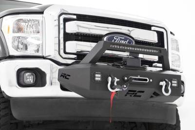 Rough Country Suspension Systems - Rough Country 51006 EXO Front Bumper Winch Mount Kit for 11-16 Ford SD