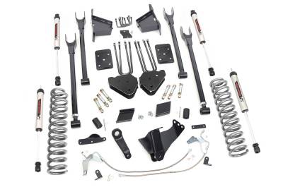 Rough Country Suspension Systems - Rough Country 53270 6" 4-Link Lift Kit for 11-14 F250 Super Duty Diesel 4WD
