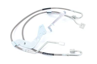 Rough Country Suspension Systems - Rough Country 89709 2-6" Lift Front SS Brake Lines for 17-23 Ford Super Duty