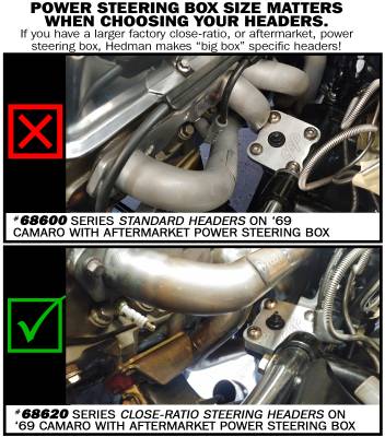 Hedman Hedders - Black MAXX Headers 1.625" Tube Dia Mid-Length Design