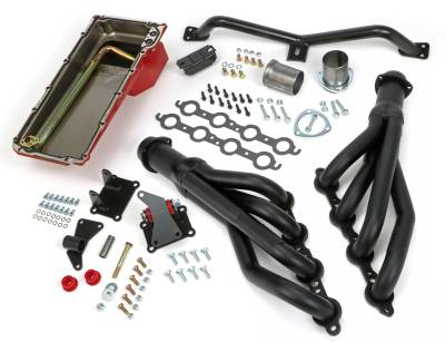 Trans-Dapt Performance - Trans-Dapt 42053 LS INTO 2WD 73-87 GM TRUCK/73-91 SUV AUTO TRANS Maxx Headers