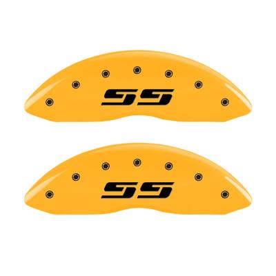 MGP Caliper Covers - Front Set of 2 Yellow Finish Black SS Silverado