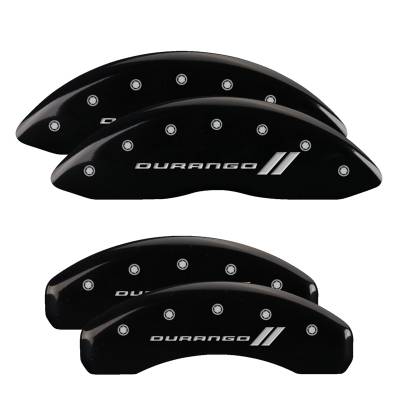 MGP Caliper Covers - Set of 4 Black Finish Silver Durango Ll