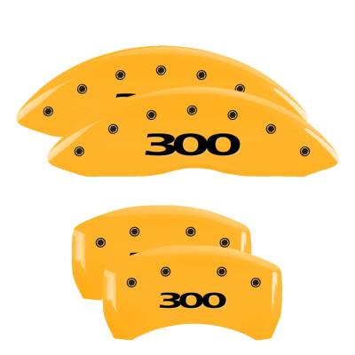 MGP Caliper Covers - Set of 4: Yellow Finish Black 300 Pre-2017