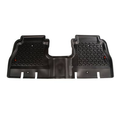 Rugged Ridge - Rugged Ridge 12950.48 Black Rear Floor Liner for 18-20 Jeep Wrangler JL 4Dr