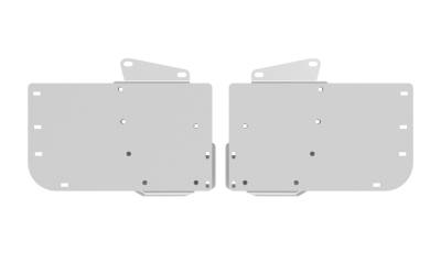 Gatorback - Gatorback 21" Rear Dually Mud Flap Brackets-Silver F350 Super Duty GB759895