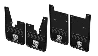 Gatorback - Gatorback 12" Black Front/Rear Mud Flap Set for Ram 2500/3500 GCR37K-RVW