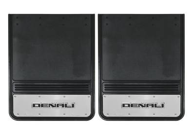 Gatorback - Gatorback 19"x24" Rear Dually Black Mud Flaps Denali Logo GB1924D