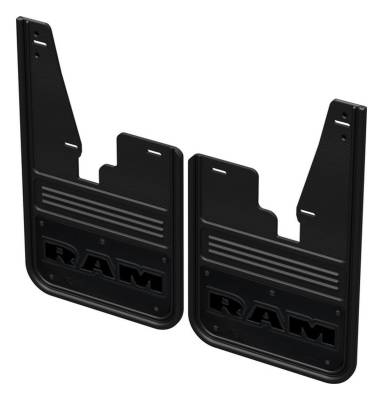 Gatorback - Gatorback 12" Black Front Mud Flaps for Ram Pickups GCR32F-RTA