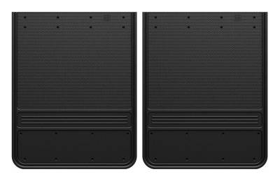 Gatorback - Gatorback 19"x24" Rear Dually Black Mud Flaps No Plate GB1924BK