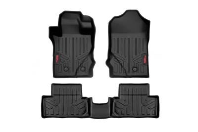 Rough Country Suspension Systems - Rough Country Front/Rear Floor Liners Black 21-24 Bronco 2DR M-51632